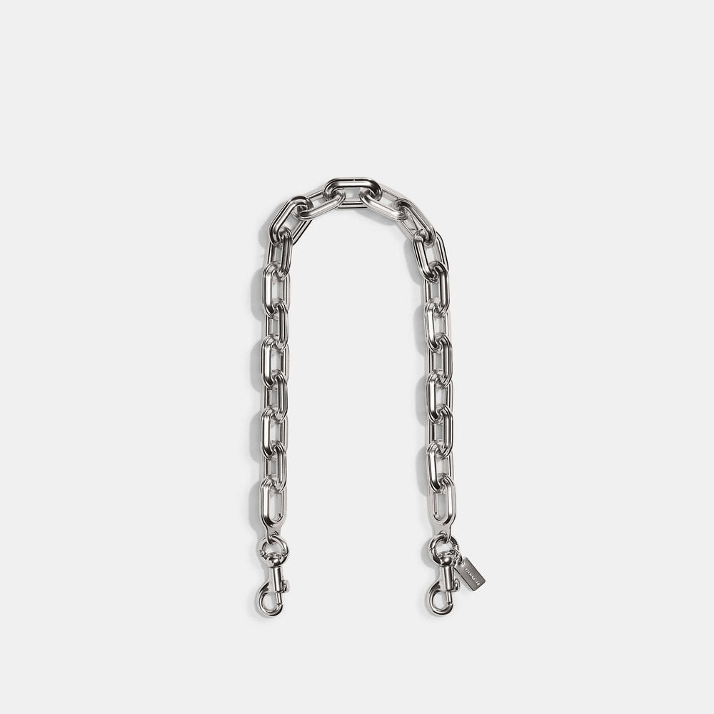BNWT: Coach Silver Link Chain Strap